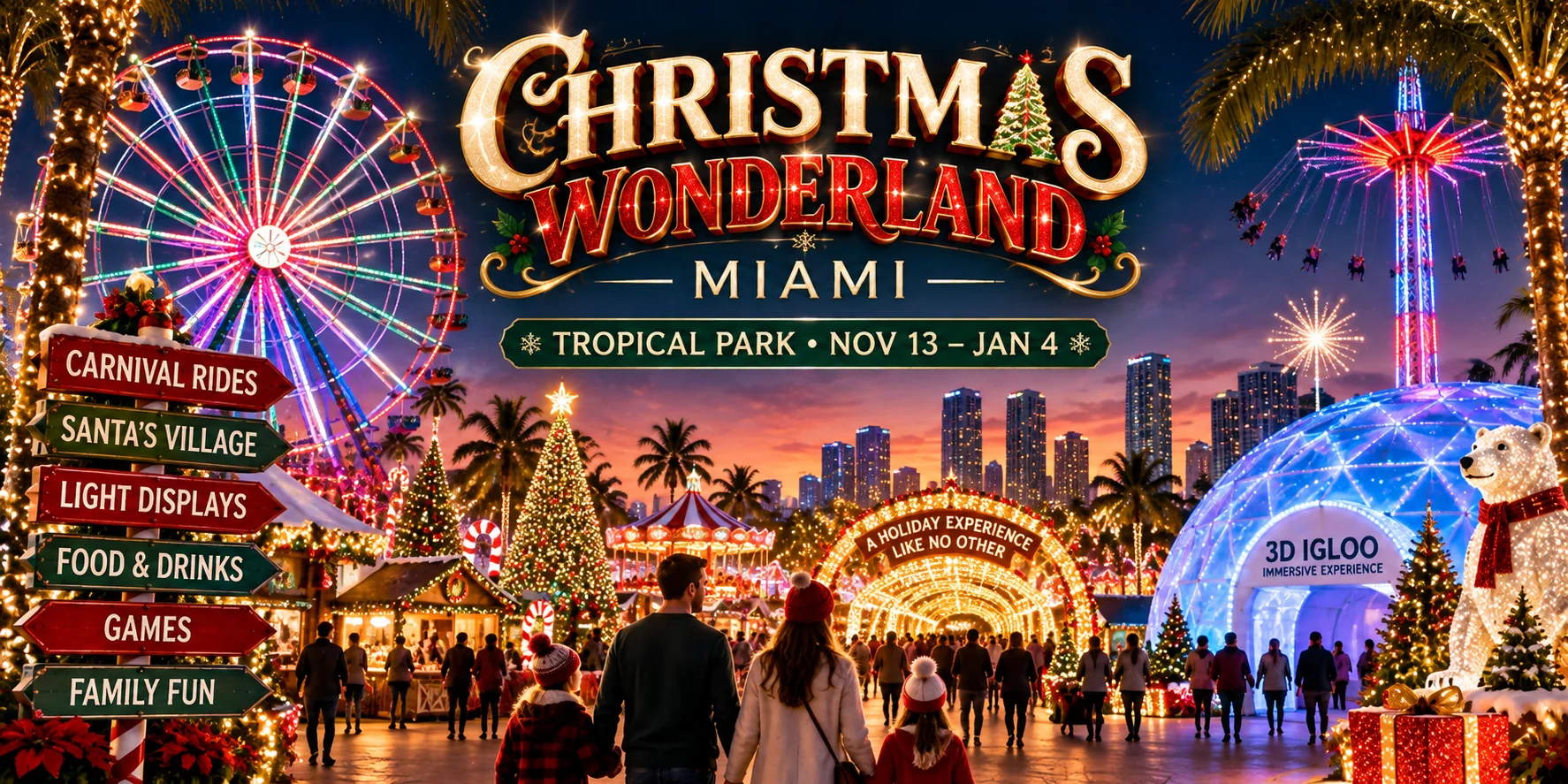 Christmas Wonderland Miami 2026 at Tropical Park