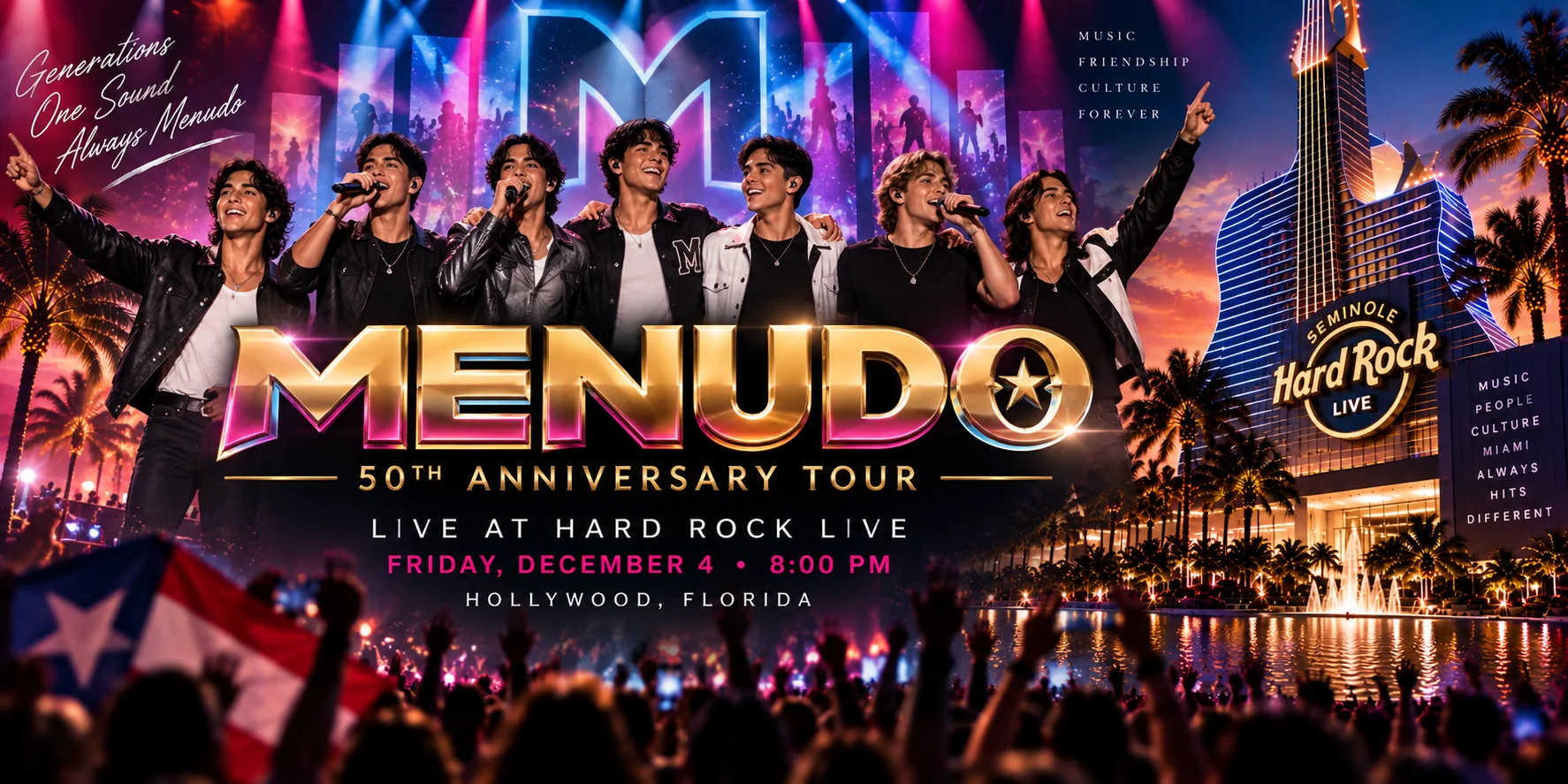 Menudo Miami 2026: 50th Anniversary Tour at Hard Rock Live