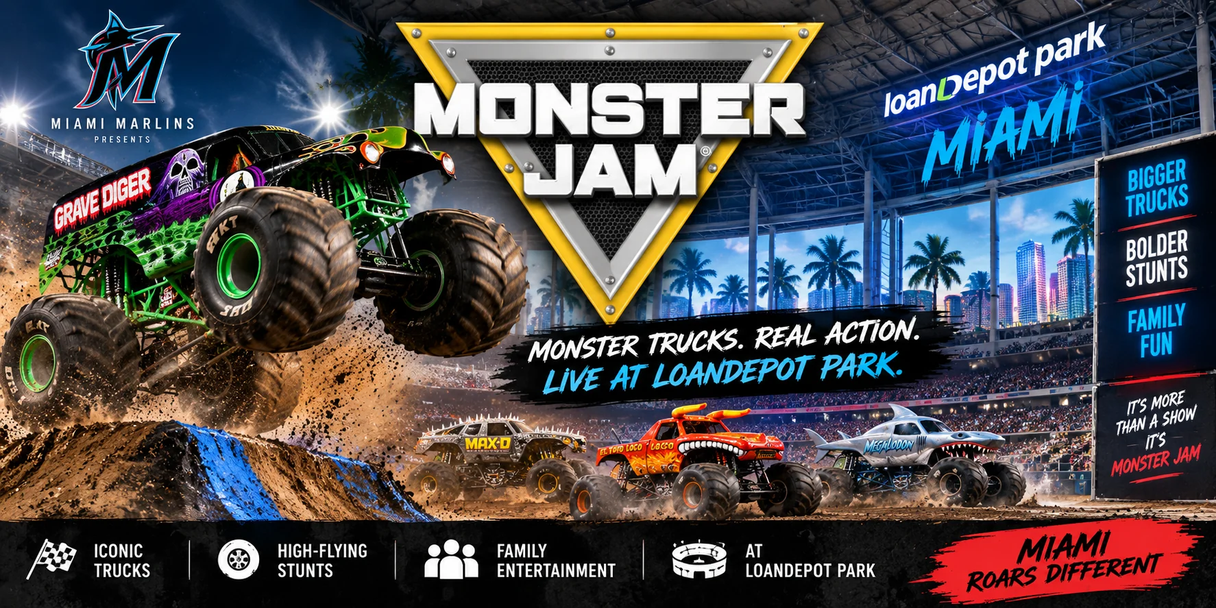 Monster Jam at loanDepot park