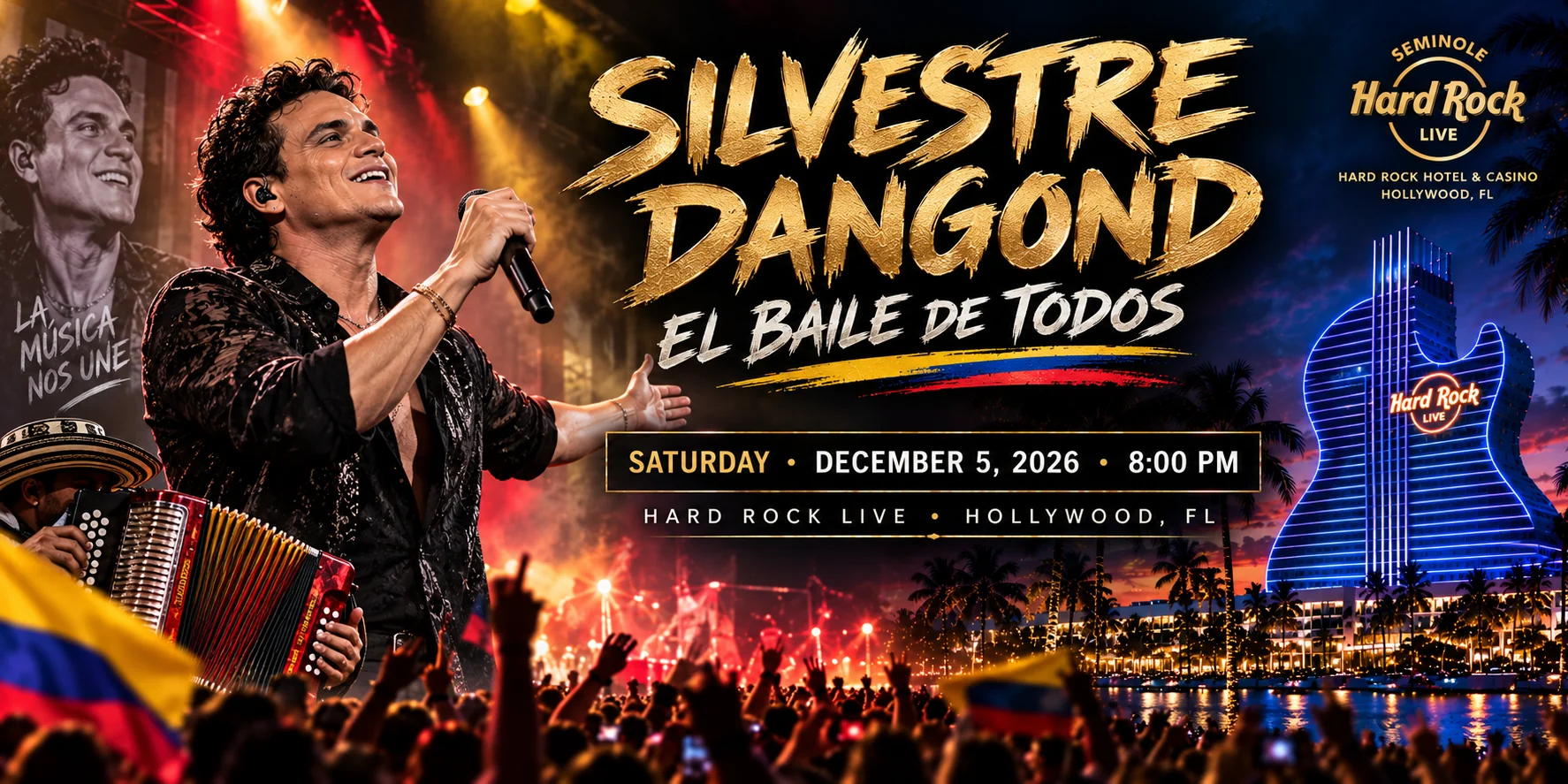 Silvestre Dangond Miami 2026: El Baile De Todos at Hard Rock Live