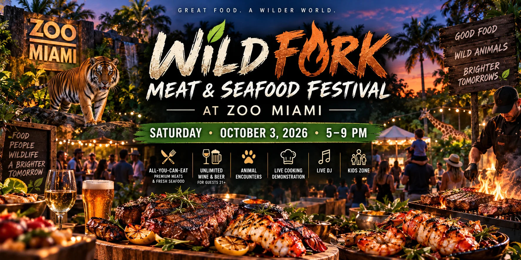 Wild Fork Meat and Seafood Festival at Zoo Miami